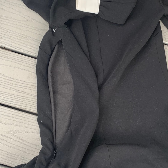 cinq a sept Cala Tie Neck Long Sleeve Shift Dress - Picture 9 of 14